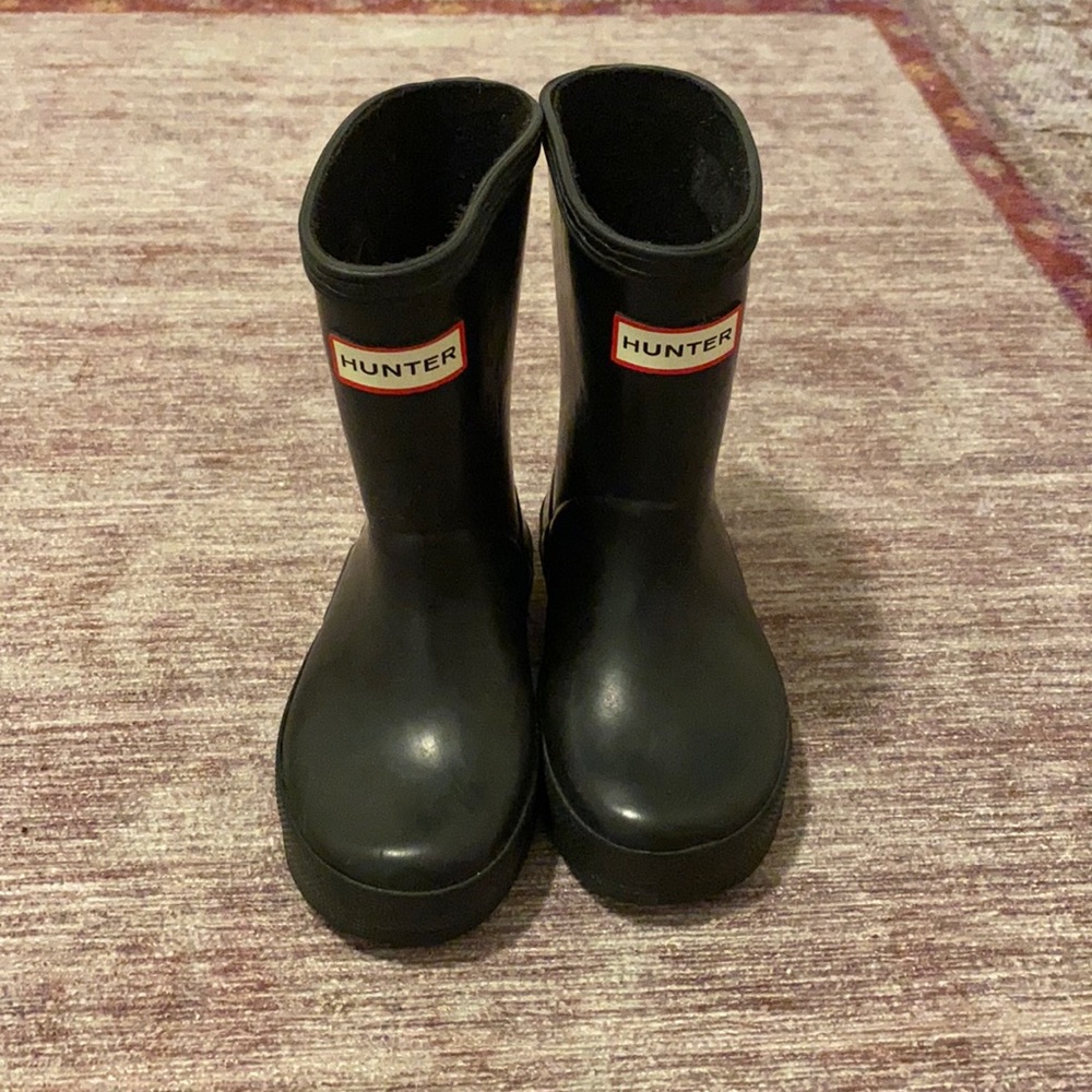 Toddler Hunter Boots, black US size 7
